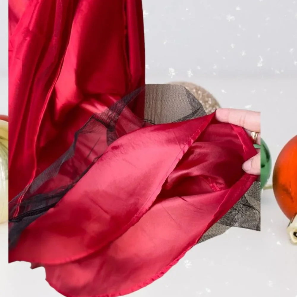 Holiday Editions Girl's Sleeveless Red Floral Dress - Picture 9 of 10